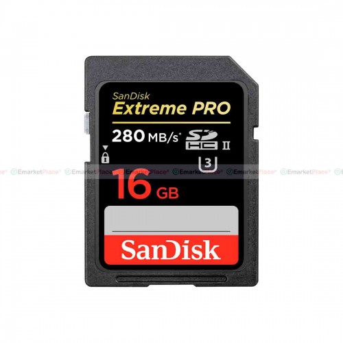 SD CARD 16GB Pro UHS-II ความเร็วสูงสุด 280MB/s เสริมประสิทธิภาพเต็มเปี่ยม